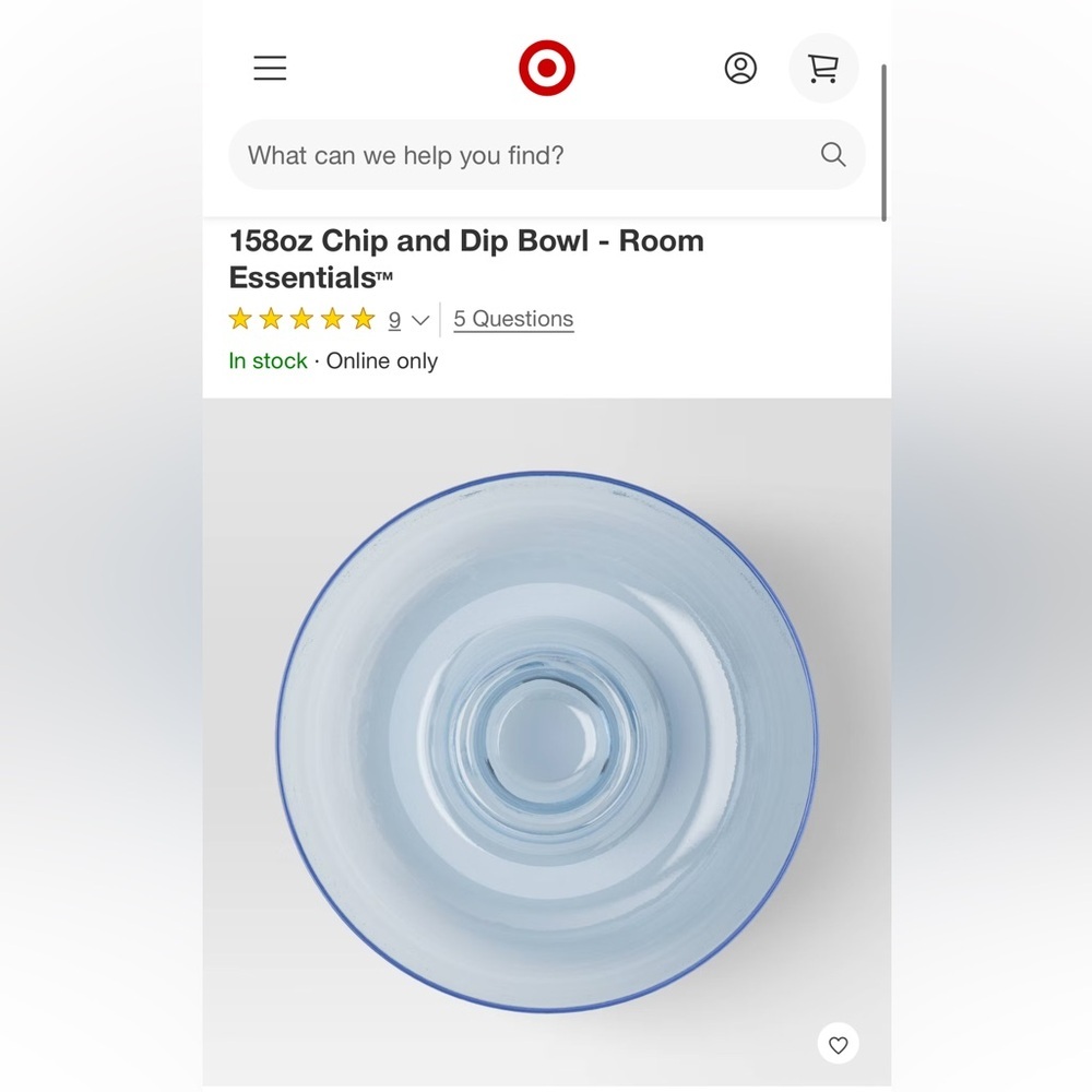 Brand new Bundle: 2PCS 158oz Chip and Dip Bowl Room Essentials